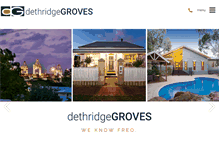 Tablet Screenshot of dethridgegroves.com.au